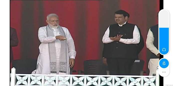 प्रधानमंत्री नरेंद्र मोदी आज़ महाराष्ट्र में