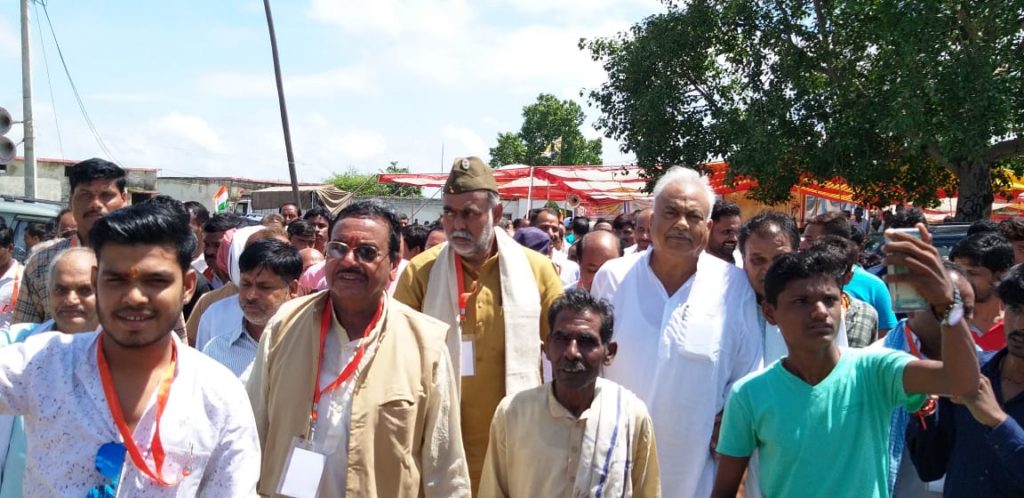 महात्मा गांधी की 150 वी जयंती पर केंद्रीय राज्य मंत्री प्रह्लाद सिंह पटेल की ग्राम स्वराज पदयात्रा शुरू