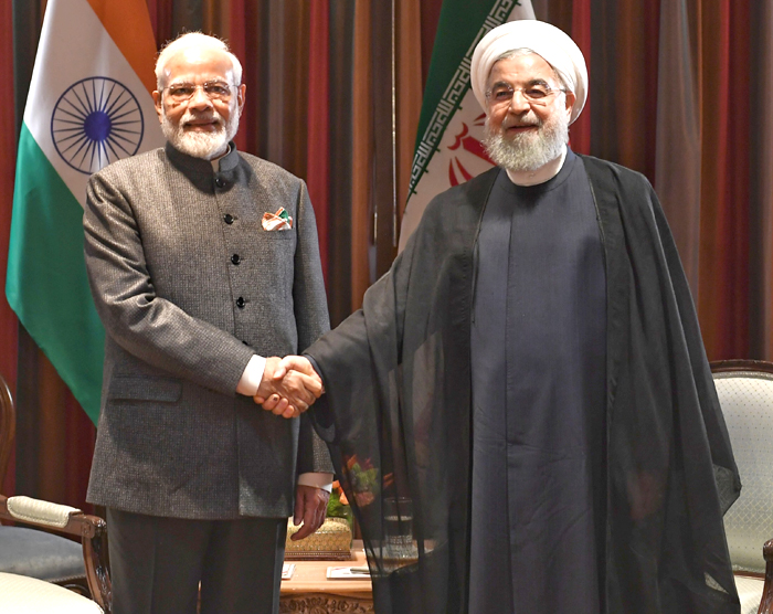 प्रधानमंत्री नरेन्द्र मोदी ने ईरान के राष्ट्रपति से मुलाकात की