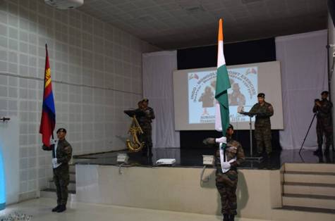 भारत-मंगोलियन संयुक्त अभ्यास नोमेडिक एलीफैंट-XIV का उद्घाटन समारोह