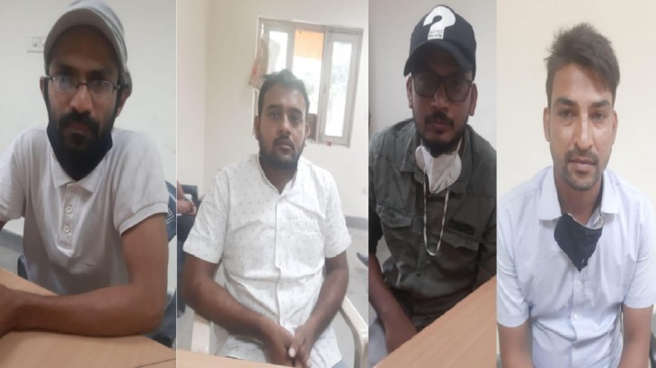 हाथरस जा रहे पीएफआई और सीएफआई से जुड़े 4 गिरफ्तार