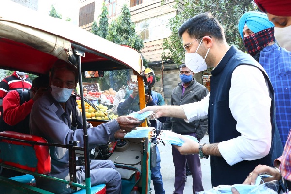 नई दिल्ली: राजेन्द्र नगर के विधायक राघव चड्ढ़ा ने शुरू किया मुफ्त कोरोना टेस्टिंग का बड़ा अभियान