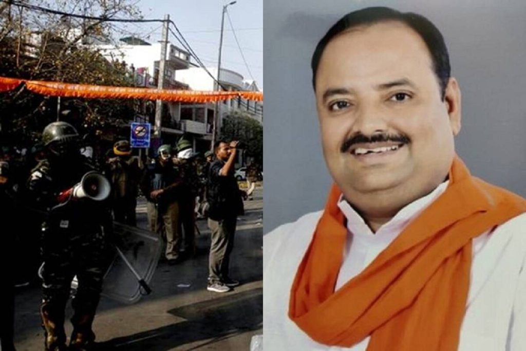 बीजेपी विधायक अभय वर्मा ने जैन धर्म के आस्था के प्रतीक चिन्ह को किया स्थापित