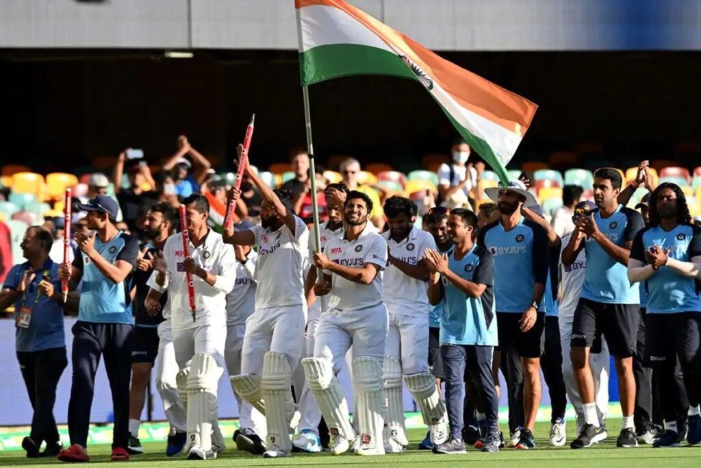 With the charismatic batting of young opener Shubman Gill (91), Team India's Wall Cheteshwar Pujara (56) and talented wBrisbane testicketkeeper batsman