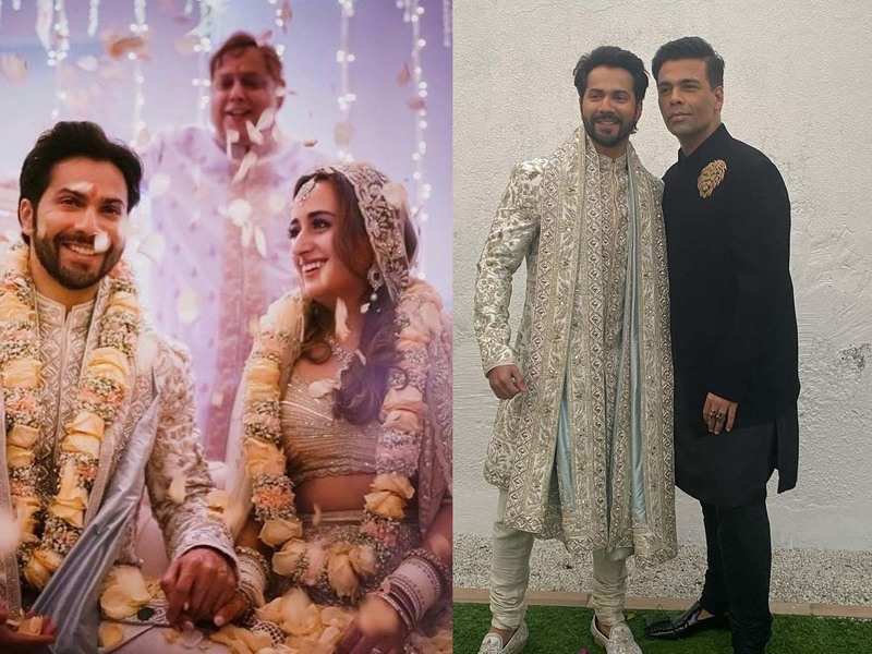 वरुण और नताशा की फोटो के साथ करण जौहर ने शेयर किया इमोशनल मैसेज Karan Johar, who attended the wedding as a special guest, has sent him an emotional message on social media, which is becoming quite viral.