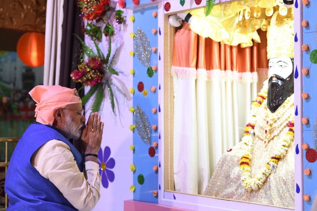 The Prime Minister tweeted that the message given by Sant Ravidas Ji on equality, goodwill and compassion centuries ago