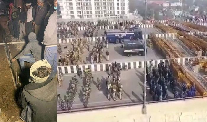 दिल्ली पुलिस का कड़ा पहरा, बॉर्डर’ पर खड़ी की कंक्रीट की दीवार और लगाए कटीले तार