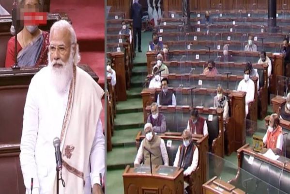 प्रधानमंत्री मोदी ने संसद में पढ़ी मैथिलीशरण गुप्त की कविता, बोले- आज पूरे विश्व की नजर भारत पर है और अपेक्षाएं भी Prime Minister Narendra Modi today read in the Rajya Sabha a few lines of an inspirational poem by Maithilisharan Gupta, describing India's