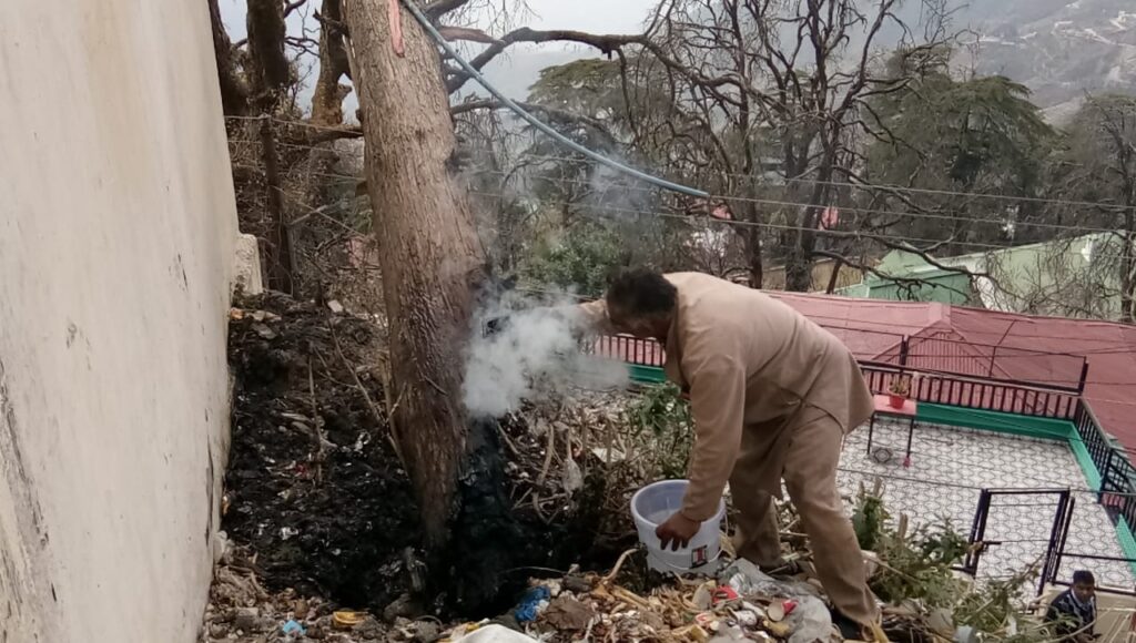 मसूरी में वन माफियाओं के द्वारा पेड़ों की दी जा रही बली, वन विभाग मौन No concrete action is being taken by the Forest Department in Mussoorie for cutting down and damaging the trees, due to which the