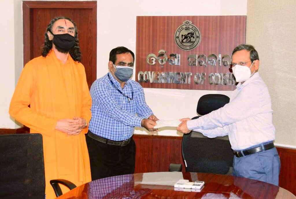 प्रसिद्ध ओडिया अमेरिकी वैज्ञानिक, उद्यमी और समाजसेवी डॉ सीताकंठ दास ने ओडिशा मुख्यमंत्री राहत कोष में दिए 25 लाख रुपये