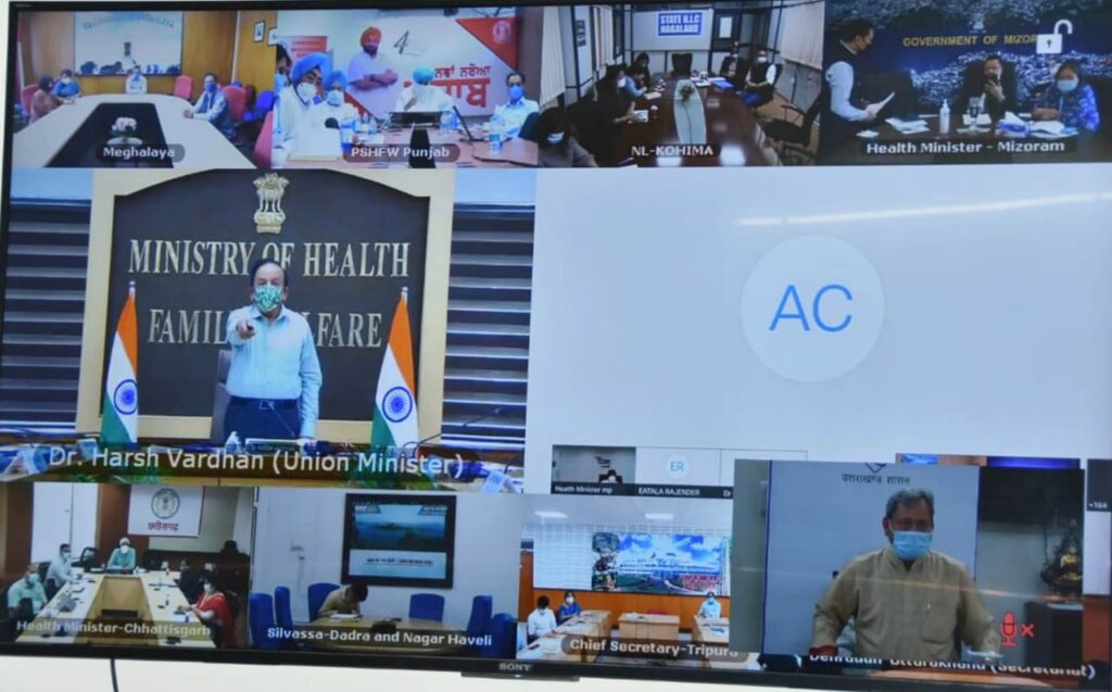 केन्द्रीय स्वास्थ्य मंत्री डॉ. हर्षवर्धन ने आई.एच.आई.पी किया लाँच, सीएम तीरथ सिंह रावत भी हुए शामिल