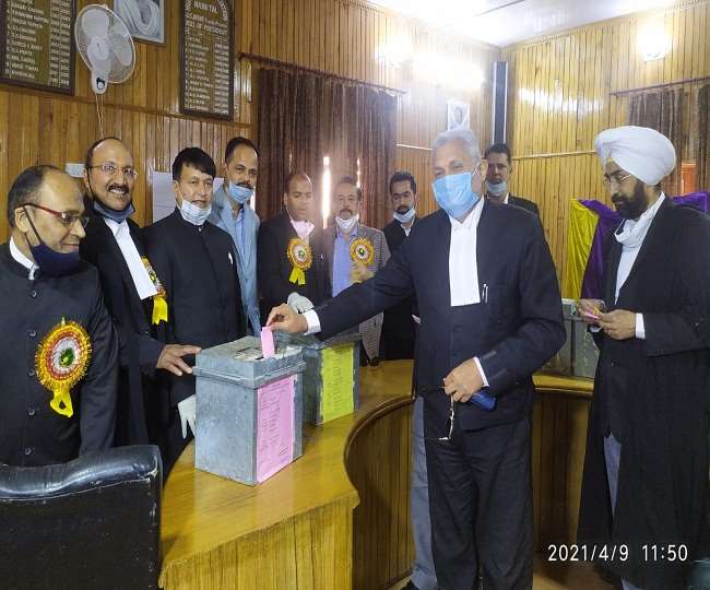 नीरज साह बने डिस्ट्रिक्ट बार के अध्य्क्ष तो दीपक रूवाली को चुना गया सचिव In the election of the District Bar Association, Neeraj Sah was elected the new president of the association and Deepak Ruwali