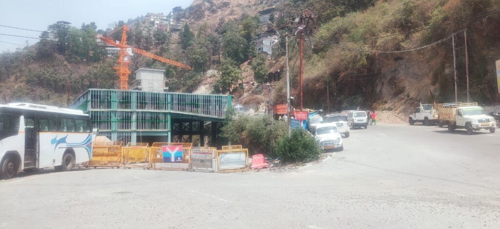 A major part of the much-awaited Mussoorie King Craig's much-awaited parking under construction at a cost of crores of rupees