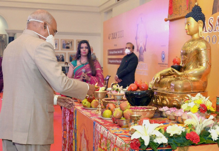 बुद्ध पूर्णिमा के शुभ अवसर राष्ट्रपति श्री रामनाथ कोविंद ने दी शुभकामनाएं The President of India, Shri Ram Nath Kovind, in his message on the eve of Buddha Purnima has said: - “On the auspicious occasion of Buddha Purnima, I extend my best wishes to all the fellow citizens and followers of Lord Buddha all over the world.
