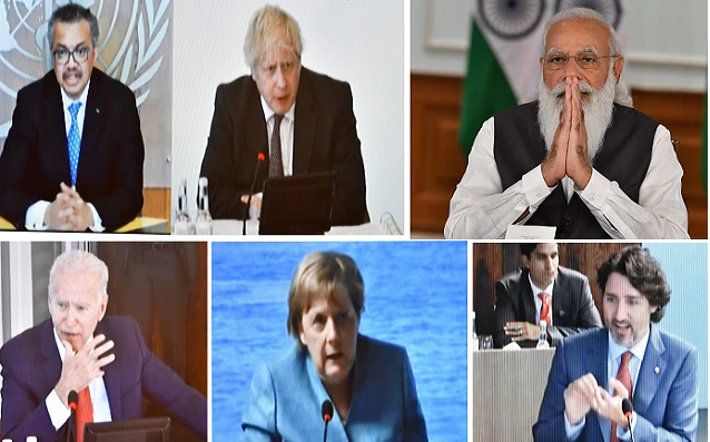 जी-7 शिखर सम्मेलन: प्रधानमंत्री ने जी-7 शिखर सम्मेलन के पहले आउटरीच सत्र में भाग लिया Titled 'Building Back Stronger-Health', the session focused on the global recovery from the coronavirus pandemic and strengthening critical attitudes against future pandemics.