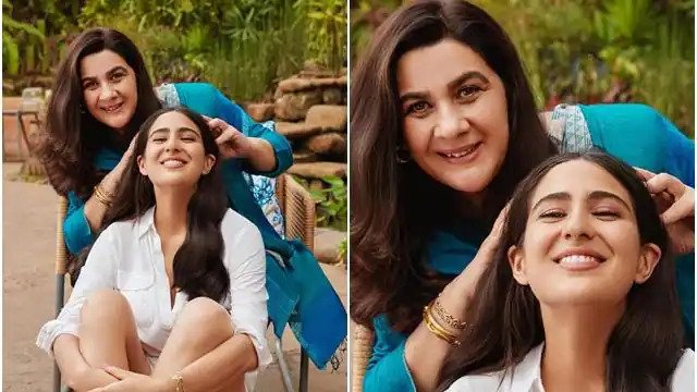 सारा अली खान के सर में हुआ दर्द, मां अमृता सिंह ने की चंपी Bollywood's beautiful actress Sara Ali Khan is very active on social media and often shares her photos and videos for her fans.