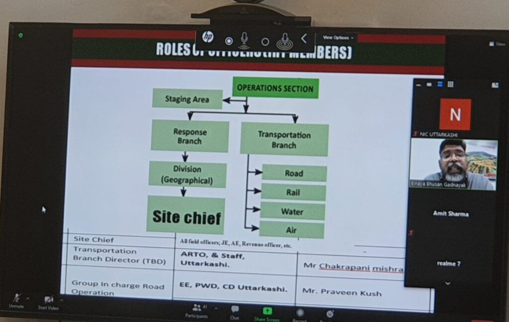 इन्सिडेट रिस्पांस सिस्टम (आईआरएस) के नामित नोडल अधिकारियों का एक दिवसीय प्रशिक्षण कार्यक्रम