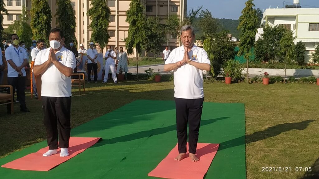 In the seventh International Yoga Day program organized by Uttarakhand AYUSH Department, Chief Minister Tirath Rawat connected with