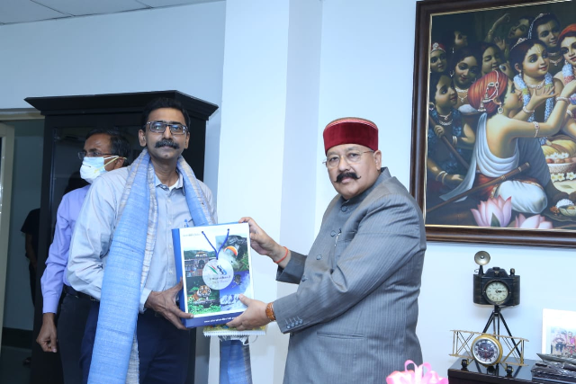 पर्यटन मंत्री सतपाल महाराज से एफएओ जापान के प्रतिनिधि टोमियो शिचिरिहे ने की मुलाकात