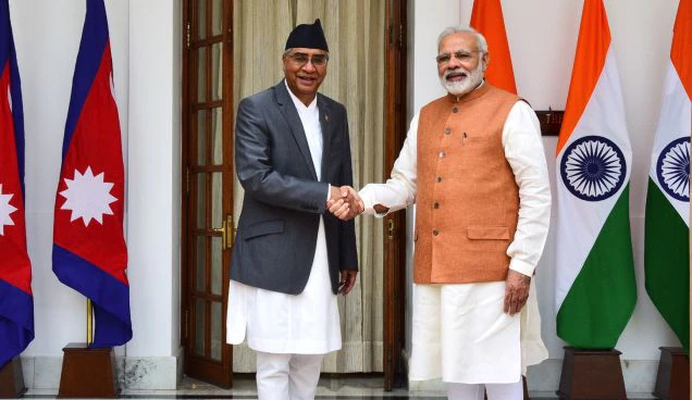 पीएम नरेन्द्र मोदी ने नेपाल के प्रधानमंत्री श्री शेर बहादुर देउबा से की बातचीत, द्विपक्षीय सहयोग को बढ़ाने पर बनी सहमति