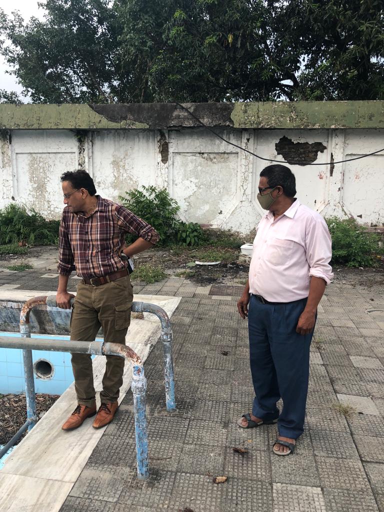 अश्वमेघ यज्ञ स्थल को विकसित करने के लिए पर्यटन सचिव ने किया स्थलीय निरीक्षण