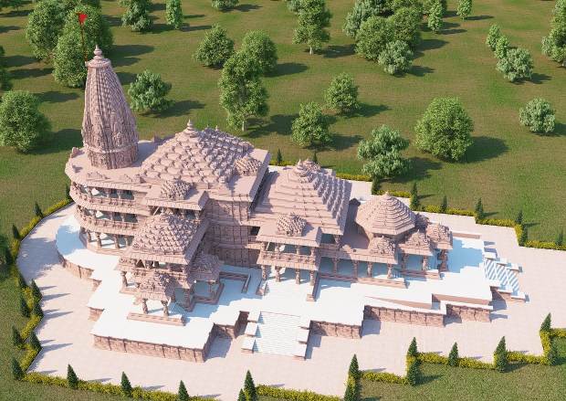 राममंदिर भूमिपूजन का एक साल पूरा, तेजी से चल रहा है निर्माण कार्य