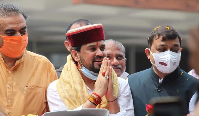 जनता के आशीर्वाद से अविरल चलेगी भाजपा की विजय यात्रा :अनुराग ठाकुर