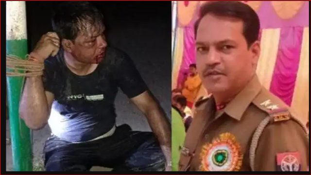 ग्रामीणों ने आधी रात को आशिक मिजाज दरोगा को जमकर पीटा