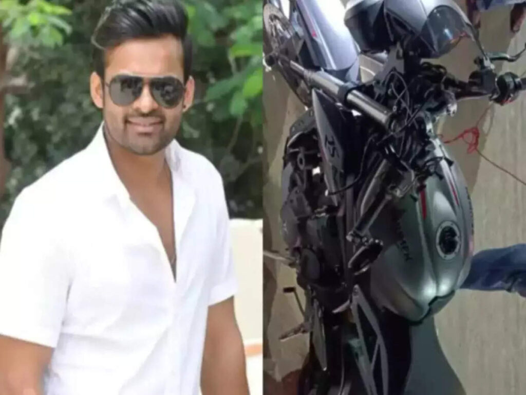 Telugu film actor Sai Dharam Tej was injured in a road accident on Friday night. According to the information, he was riding a sports bike