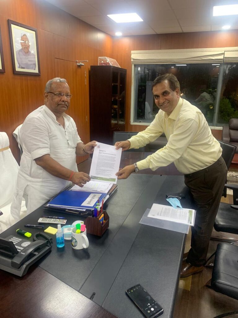 Today, former bureaucrat, Government of India and MD of Nex Gen Energia, AP Pathak, met the Deputy Chief Minister of Bihar,