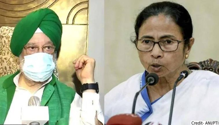 ममता बनर्जी के ‘आउटसाइडर’ वाले बयान पर भाजपा का पलटवार, हरदीप सिंह पुरी बोले- ममता बनर्जी नर्वस है After the defeat of Suvendu Adhikari of the BJP in Nandigram, the rhetoric between Mamata Banerjee and the BJP in West Bengal
