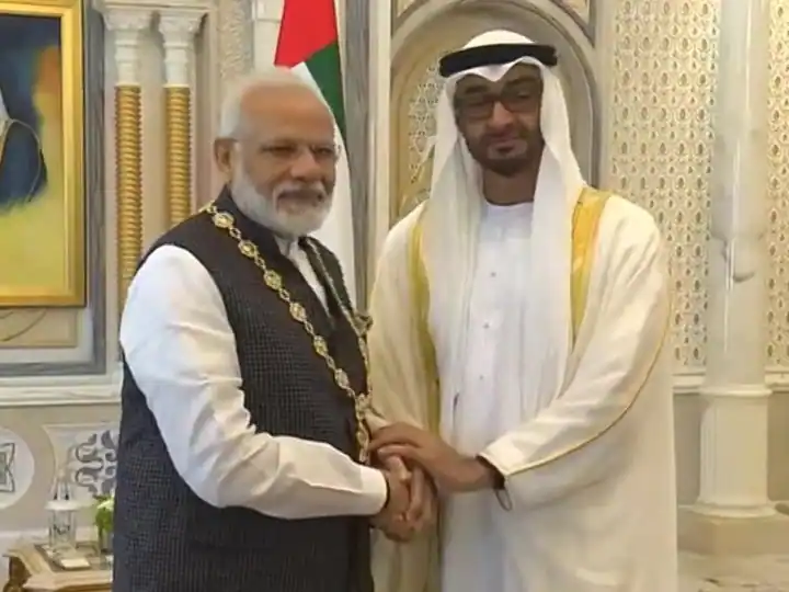 प्रधानमंत्री श्री नरेन्द्र मोदी नें अबू धाबी के क्राउन प्रिंस शेख मोहम्मद बिन जायद अल नाहयान से टेलीफोन पर की बातचीत The Prime Minister, Shri Narendra Modi, had a telephone conversation with the Crown Prince of Abu Dhabi, Sheikh Mohamed bin Zayed Al Nahyan,