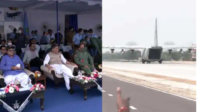 राजनाथ सिंह और नितिन गडकरी ने बाड़मेर, राजस्थान में भारतीय वायु सेना के लिए आपातकालीन लैंडिंग सुविधा का किया उद्घाटन