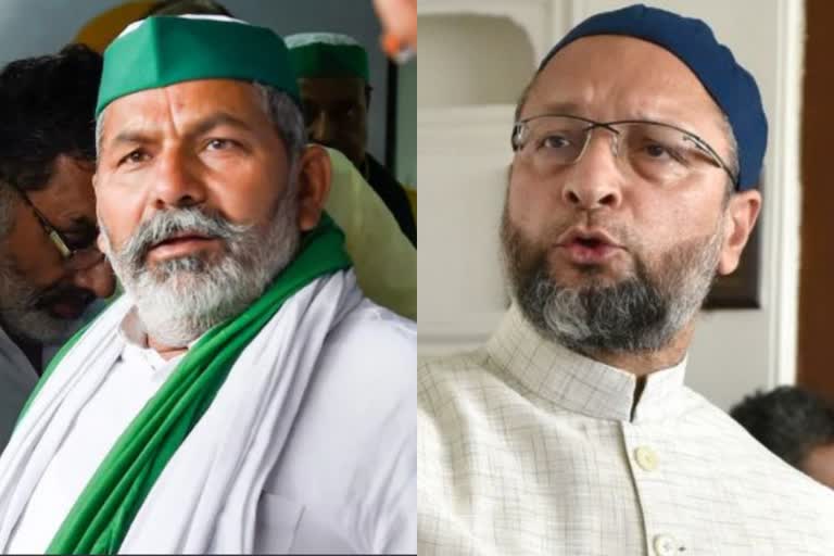 राकेश टिकैत ने भाजपा पर साधा निशाना, बोले- उत्तर प्रदेश में आ गया “भाजपा का चाचा जान” National Spokesperson of Bharatiya Kisan Union, Rakesh Tikait targeted the BJP and accused AIMIM chief Asaduddin Owaisi