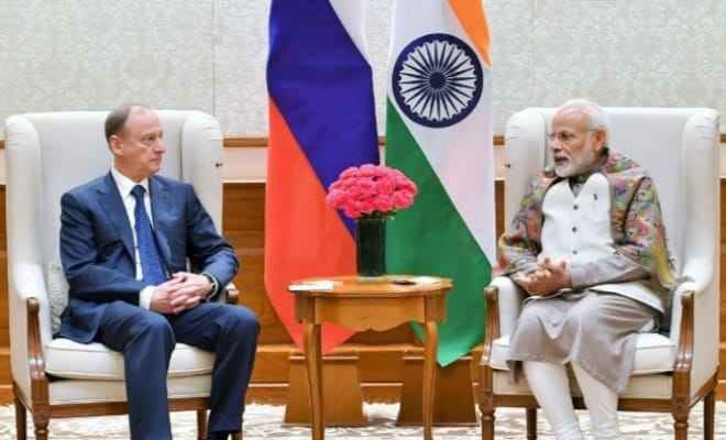 रूस की सुरक्षा परिषद के सचिव निकोलोई पेत्रुशेव ने प्रधानमंत्री मोदी से की मुलाकात, His Excellency Mr. Nikolai Petrushev, Secretary of the Security Council of Russia called on the Prime Minister, Shri Narendra Modi, today.