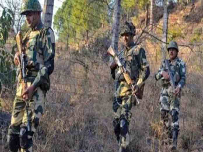 An encounter is going on between security forces and terrorists in Bhata Durian forest area of Poonch district of Jammu and Kashmir.