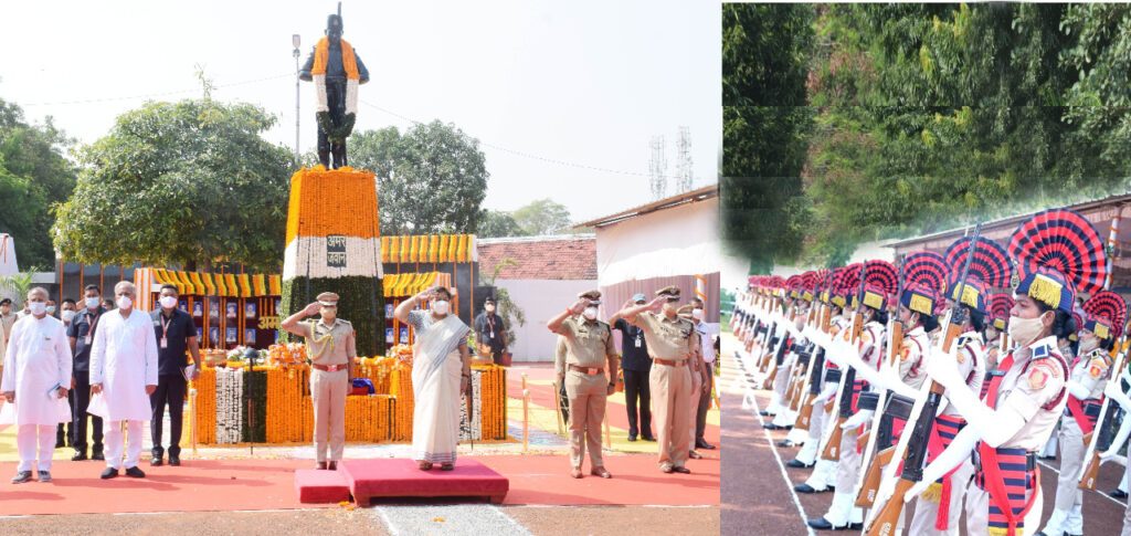 पुलिस जवानों के समर्पण और कर्तव्यपरायणता से समाज को मिल रही सुरक्षा: राज्यपाल सुश्री उइके