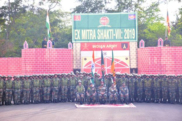 श्रीलंका में संयुक्त युद्धाभ्यास मित्र शक्ति 21 के लिए भारतीय सैन्य दल रवाना The 8th edition of the India-Sri Lanka bilateral joint exercise Mitra Shakti will be held from October 4 to 15, 2021 at the Combat Training