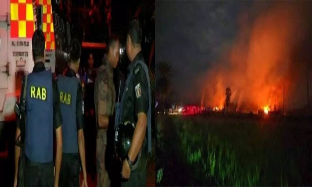 बांग्लादेश में उपद्रवियों ने हिन्दूओं के 65 घरों में लगाई आग Attacks on Hindus and their homes, shops and families in neighboring Bangladesh are not taking the name of stopping. The latest