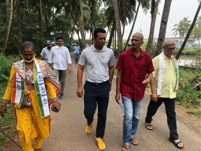 गोवा विधानसभा चुनाव: लिएंडर पेस ने गोवा में शुरू किया जनसंपर्क अभियान