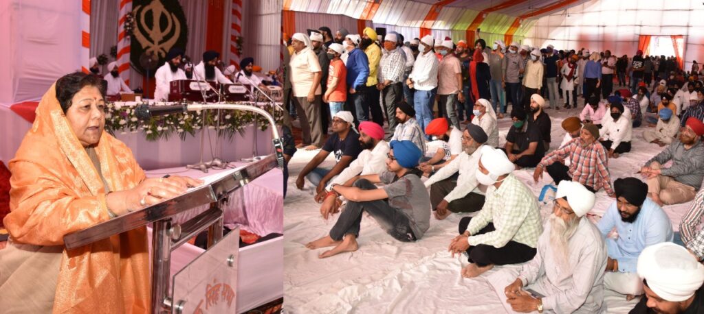 गुरूनानक देव जी ने विश्वशांति और मानव कल्याण के लिए प्रेम सदभाव और भाईचारे के मार्ग पर चलने की प्रेरणा दी: सुश्री अनुसुईया उइके Governor Ms. Anusuiya Uike participated in the celebrations of Prakash Parv organized by Gurdwara Shri Guru Singh Sabha at Khalsa School