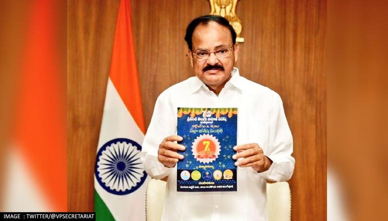 उपराष्ट्रपति नायडू ने रंगमंच को संरक्षण और लोकप्रिय बनाने की आवश्यकता का किया आह्वान Vice President M. Venkaiah Naidu attended the 'Nataka Literary Festival' program in Hyderabad. Here he released six volumes