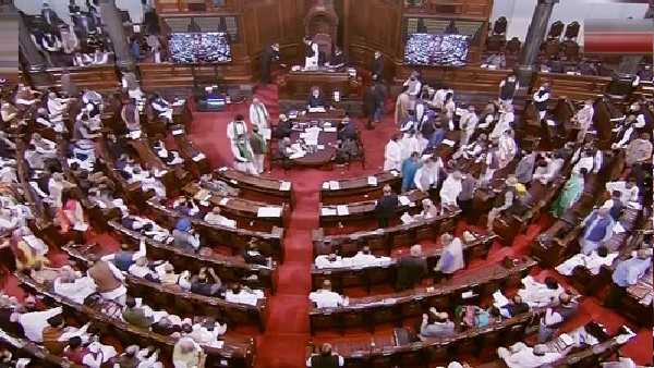मॉनसून सत्र के दौरान राज्यसभा ने विपक्ष के 12 सांसदों को किया सस्पेंड Rajya Sabha on Monday suspended 12 MPs for creating ruckus in the House during the monsoon session of Parliament on August 11