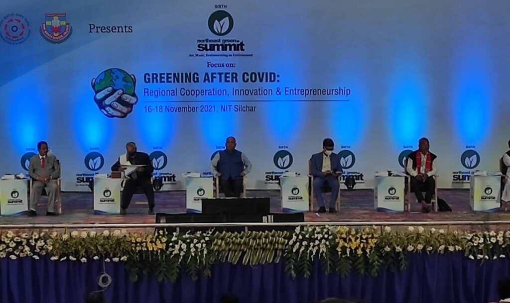 छठा पूर्वोत्तर हरित शिखर सम्मेलन असम के सिलचर में संपन्न हुआ The 6th Northeast Green Summit concluded in Silchar, Assam on Thursday. This year, the theme of the Northeast Green Summit was 'Greening af
