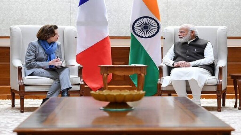 Prime Minister Narendra Modi on Friday met the Minister of Armed Forces of France, Ms. Florence Parly."Met today @florence_parly, Minister