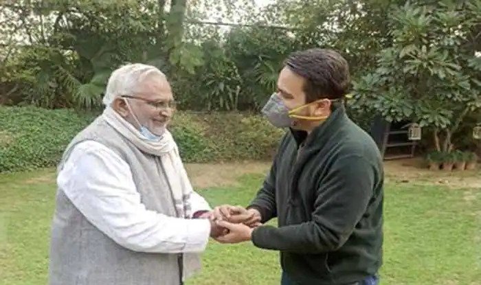 Gajraj Singh, who was a four-time Congress MLA from Hapur, left the Congress on Thursday and joined the RLD. Rashtriya Lok Dal chief Jayant