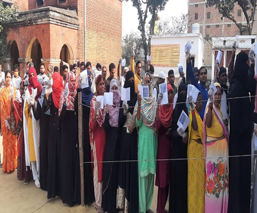 सुबह 11 बजे तक 21.39 प्रतिशत वोटिंग, अमेठी के भीमी बूथ पर झड़प In Uttar Pradesh, polling is underway in the fifth phase in Amethi, Rae Bareli, Sultanpur, Chitrakoot, Pratapgarh, Kaushambi, Prayagraj,