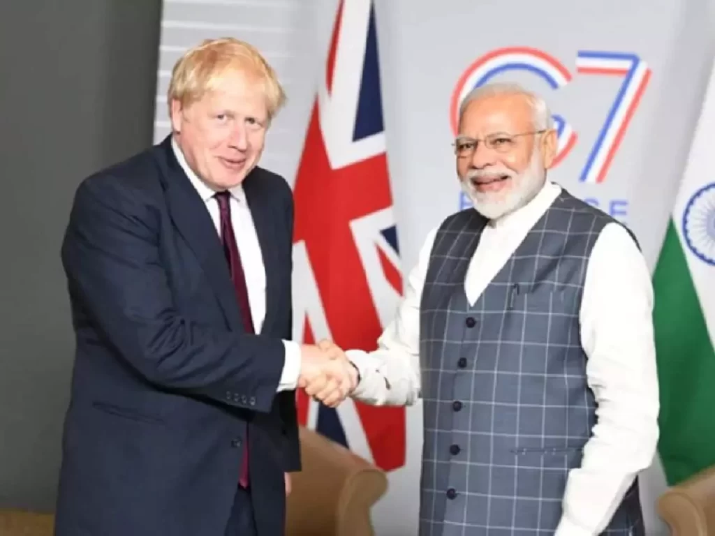 भारत-ब्रिटेन के बीच रक्षा डील समेत कई करार, मोदी-जॉनसन ने रूस-यूक्रेन युद्ध पर भी की बात