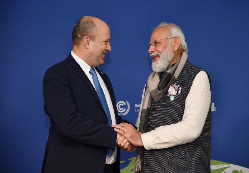 प्रधानमंत्री श्री नरेन्द्र मोदी ने इजरायल के प्रधानमंत्री महामहिम नफ्ताली बेनेट से टेलीफोन पर बात की