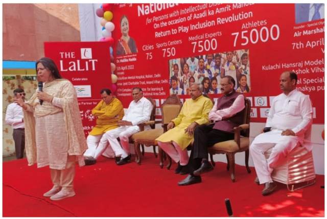 भारतीय स्वतंत्रता के 75 वर्ष पूर्ण होने पर भारत सरकार नें दिव्यांग बच्चों के लिए आयोजित किया स्वास्थ्य जाँच व फिट-5 कार्यक्रम